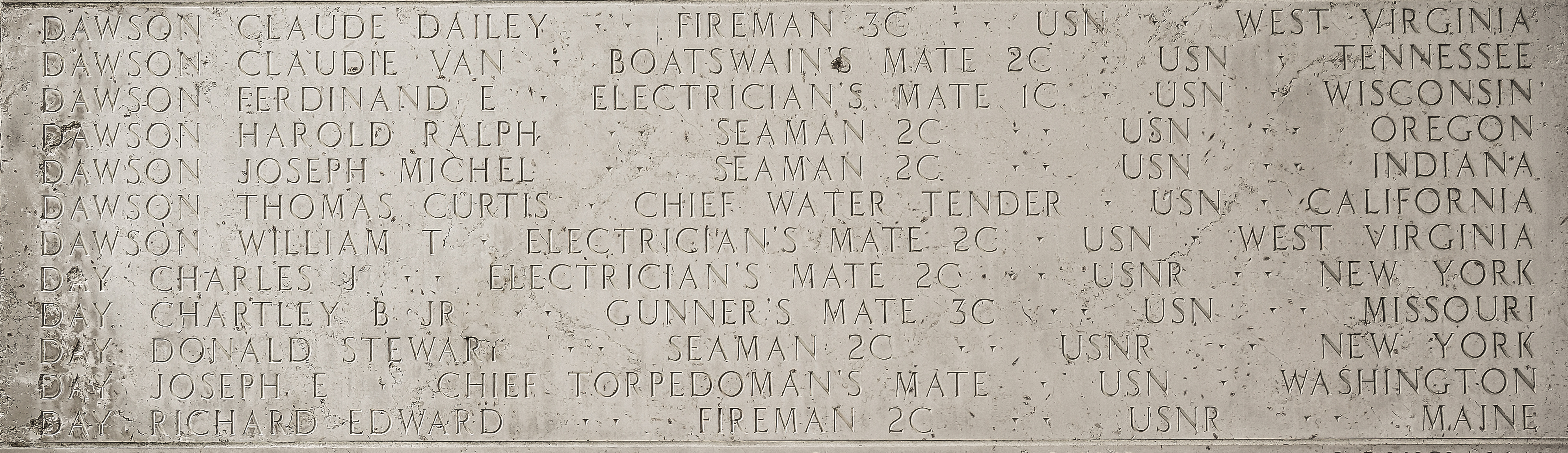 Joseph E. Day, Chief Torpedoman's Mate